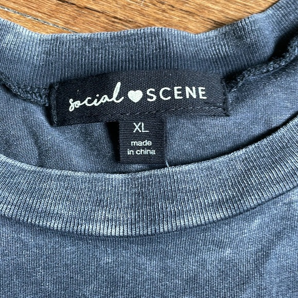 Social scene music festival acid wash tee NWT gems - Picture 5 of 6